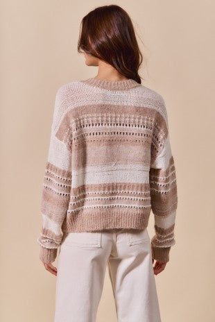 STRIPE SWEATER TOP