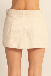 CORDUROY MINI SKIRT