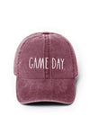GAME DAY EMBROIDERED CAP