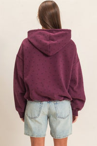 STAR PRINT HOODIE