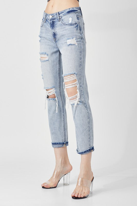 CROP BOYFRIEND JEANS