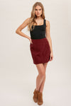 CORDUROY MINI SKIRT