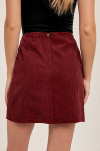 CORDUROY MINI SKIRT