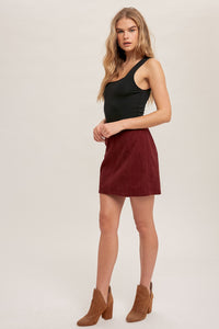 CORDUROY MINI SKIRT