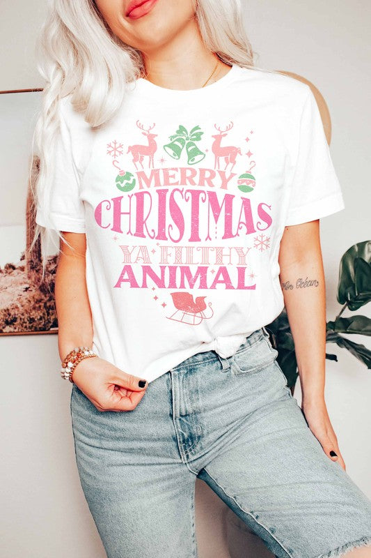 FILTHY ANIMAL CHRISTMAS TEE