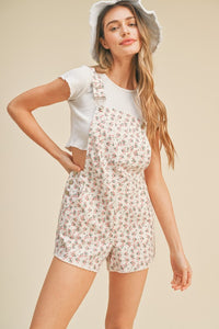 FLORAL OVERALL SHORTS