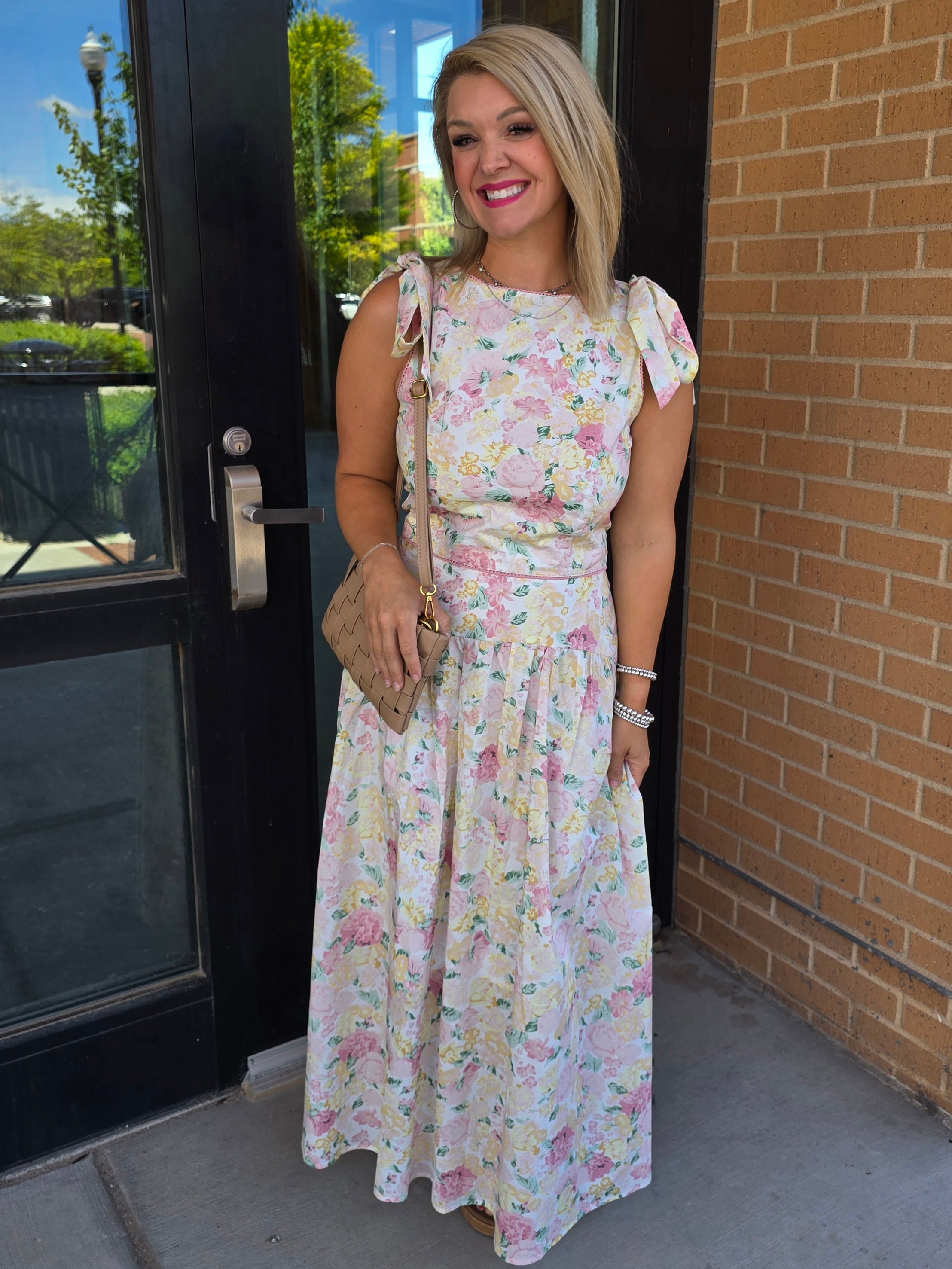 FLORAL TOP AND SKIRT SET