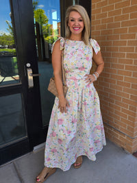 FLORAL TOP AND SKIRT SET