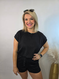 SHORT SLEEVE LOUNGE TOP