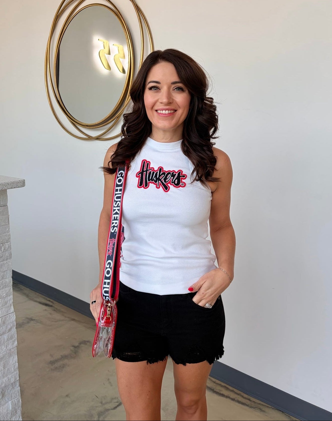 HUSKERS HIGH NECK TANK