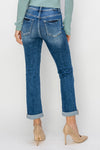 HIGH RISE ROLL UP JEANS