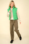 SOLID PUFFER PADDED WARM VEST