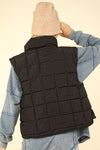 SOLID PUFFER PADDED WARM VEST