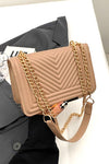 CHEVRON CROSSBODY BAG