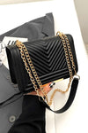 CHEVRON CROSSBODY BAG