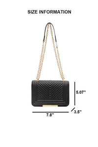 CHEVRON CROSSBODY BAG