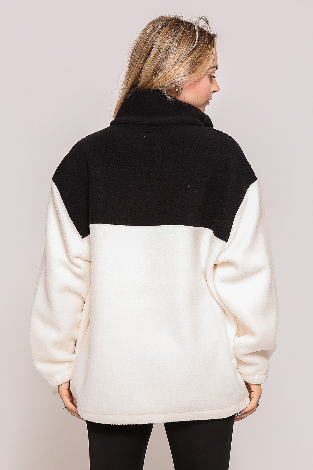 COLOR BLOCK SHERPA JACKET