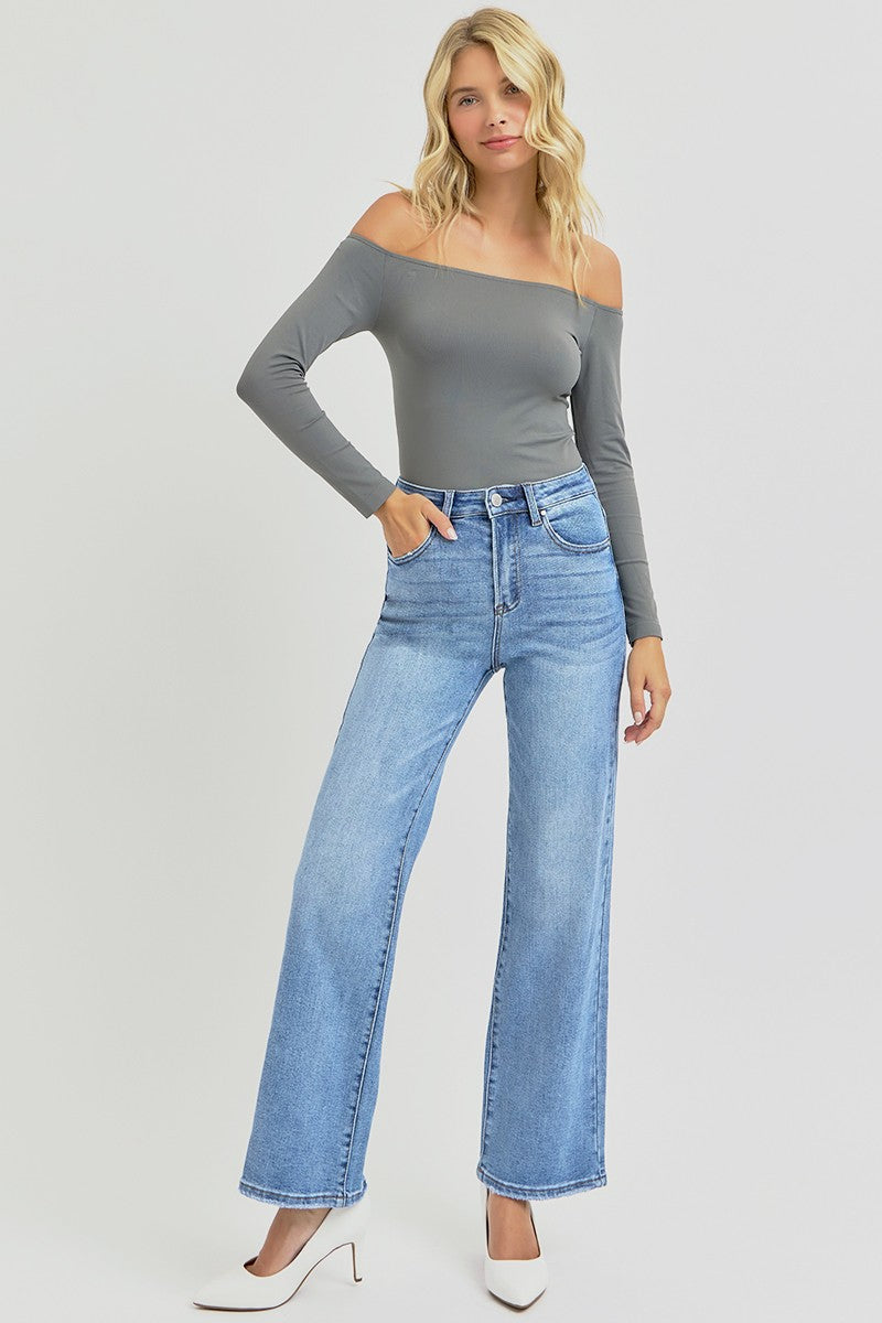 HIGH RISE-ANKLE JEANS