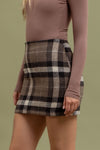 PLAID MINI SKIRT