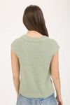 SLEEVELESS SWEATER KNIT TOP