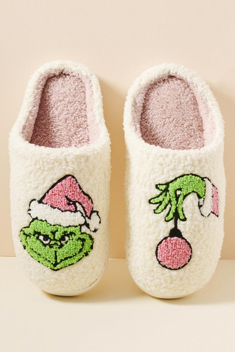 CHRISTMAS GRINCH SLIPPERS