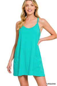 DRESS WITH BUILT IN ROMPER