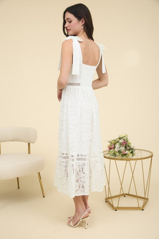 SHEER MIDI DRESS