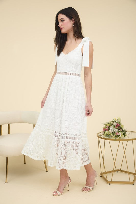 SHEER MIDI DRESS