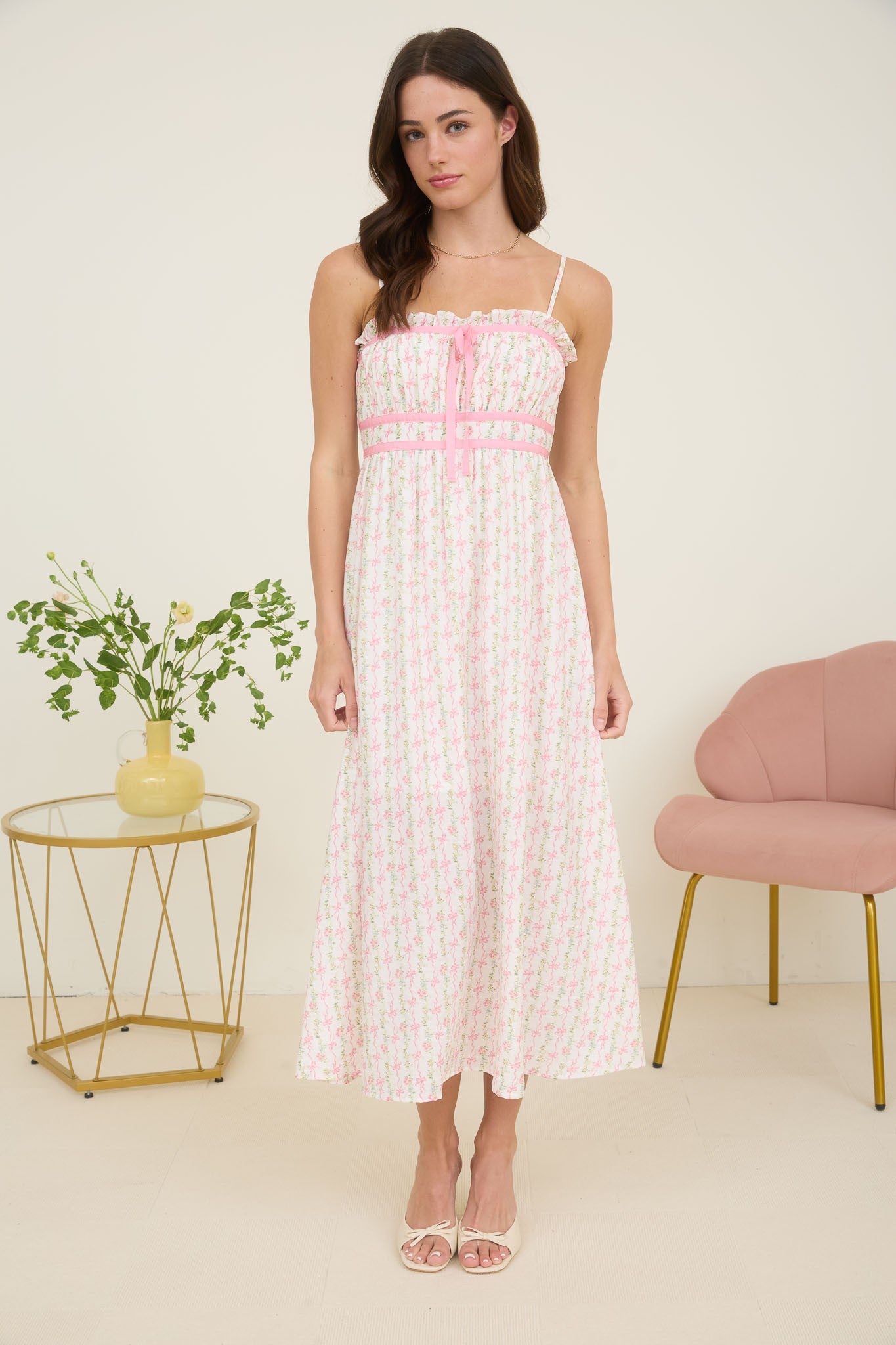 FLORAL MIDI DRESS