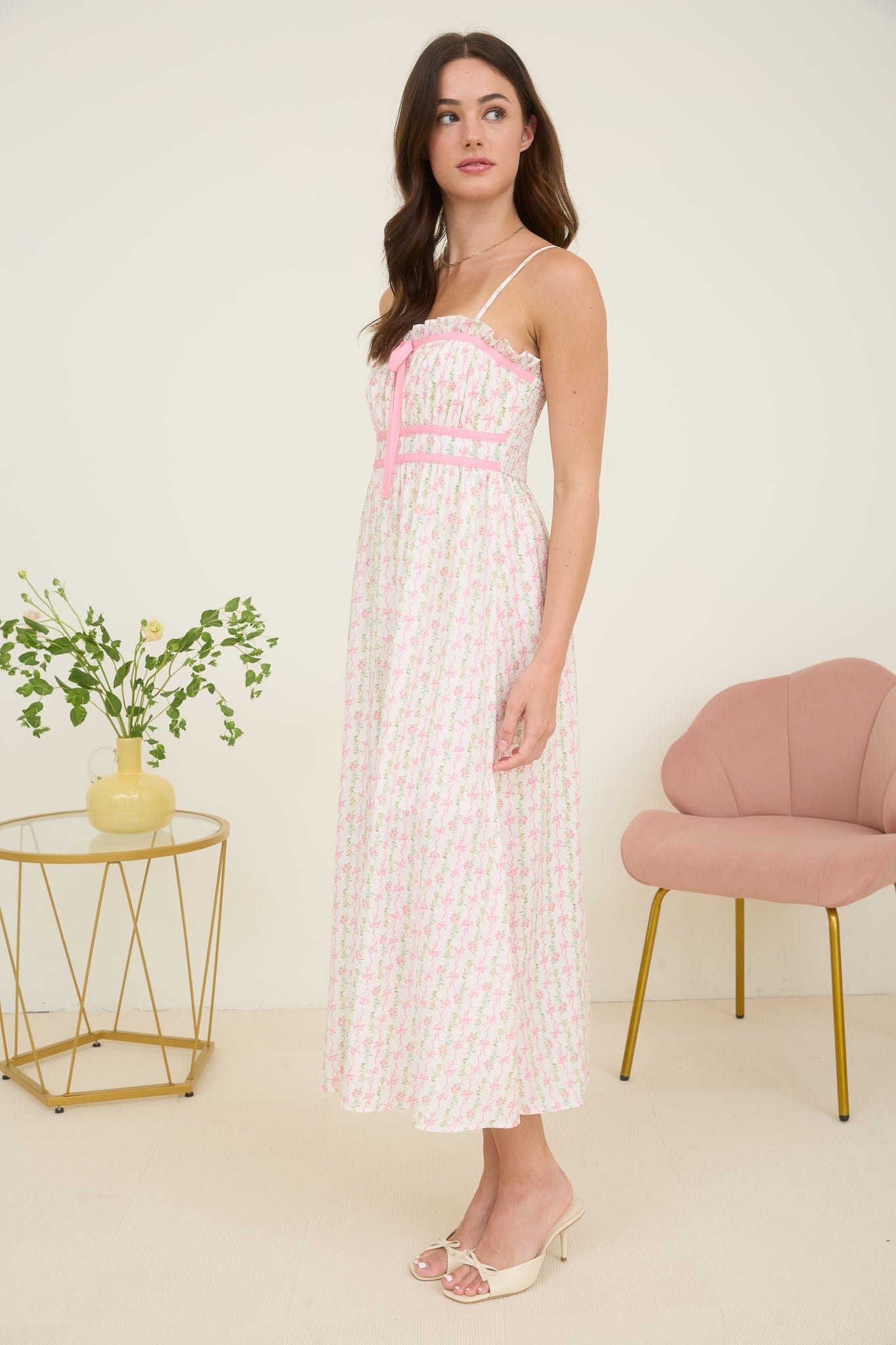 FLORAL MIDI DRESS