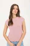 SLEEVELESS SWEATER KNIT TOP