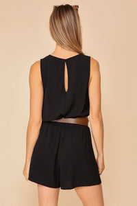 V NECK ROMPER