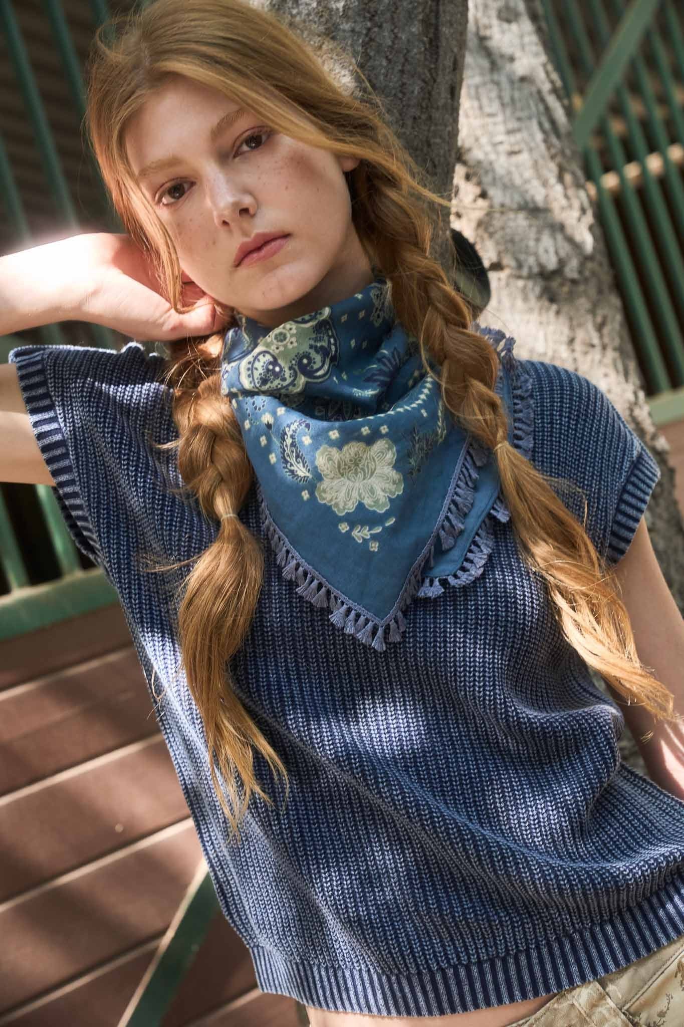 WASHED PULLOVER SWEATER