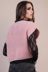 OVERSIZED BUTTON DOWN SWEATER