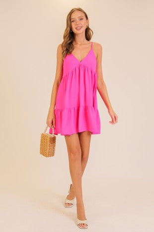 TIERED BABYDOLL DRESS