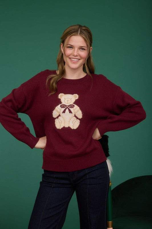 KNIT BEAR SWEATER