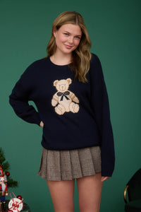KNIT BEAR SWEATER