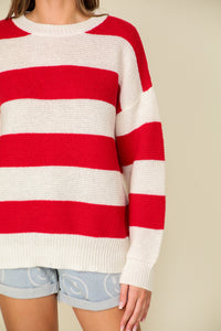 OVERSIZED STRIPE SWEATER