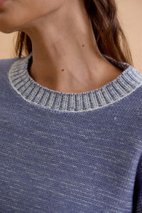 MINERAL-WASHED SLUB SWEATER