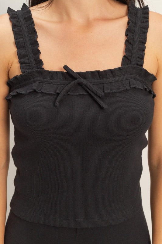 RUFFLE BOW TOP