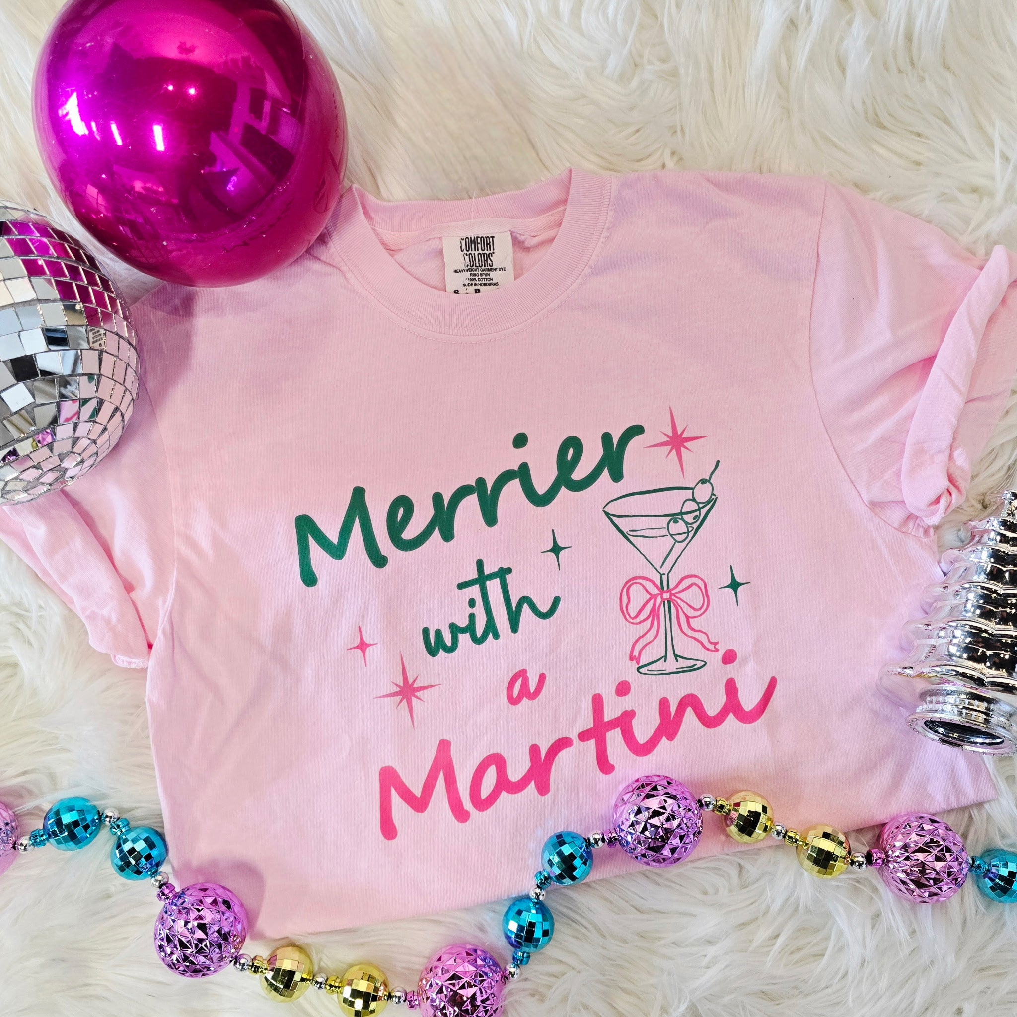 MERRIER WITH A MARTINI TEE