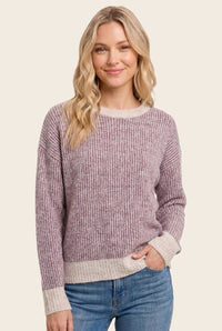 TWO TONE TEXTURED SWEATER