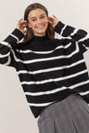 STRIPED OVERSIZED SWEATER