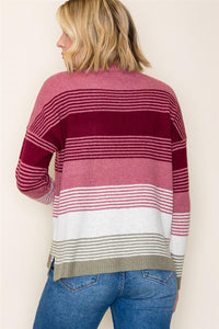 STRIPED PULLOVER SWEATER