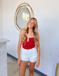 CUTOUT BOW TANK TOP