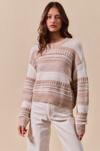 STRIPE SWEATER TOP