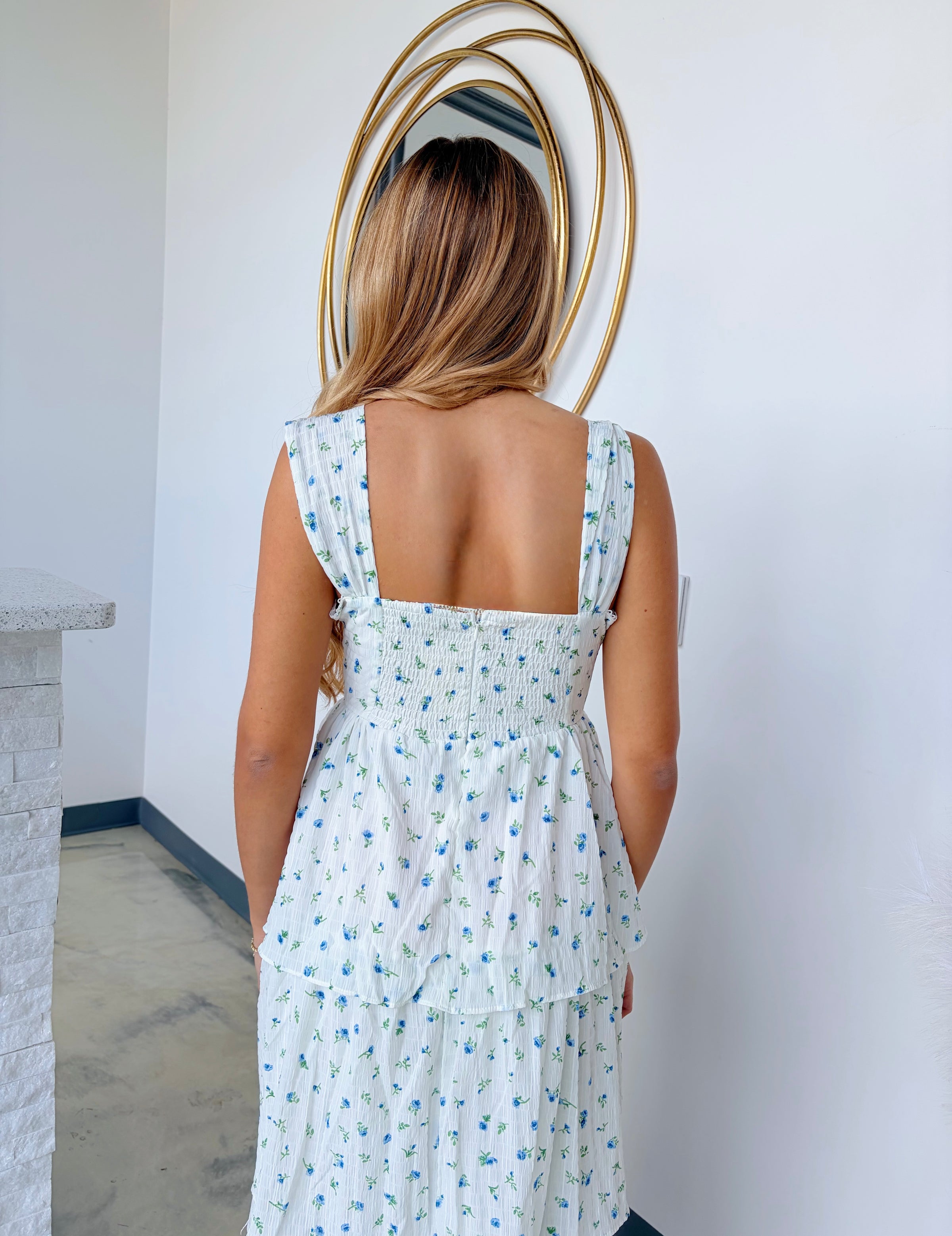 FLORAL TIERED DRESS