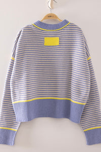 STRIPE CONTRAST SWEATER