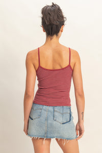 BASIC STRIPED CAMI TANK