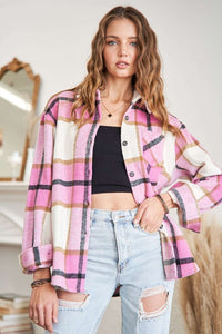 PLAID FLANNEL SHACKET